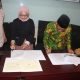 Penandatanganan Kerjasama PCNU Kabupaten Cirebon dengan Kominfo RI dalam peningkatan literasi digital.