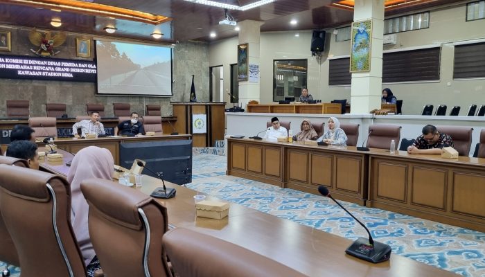 Komisi III DPRD Ingatkan Dispora Soal Keseriuasan Revitalisasi Kawasan Stadion Bima