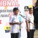 Walikota Cirebon Efendi Edo memberi sambutan pada apel May Day 2025.