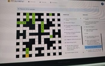 Ilustrasi, Teka-Teki Silang (TTS) Kompas.