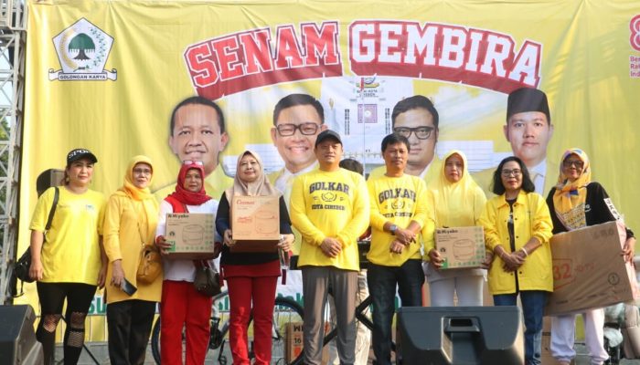 Peringati HUT ke-80 RI, DPD Partai Golkar Gelar Senam Gembira