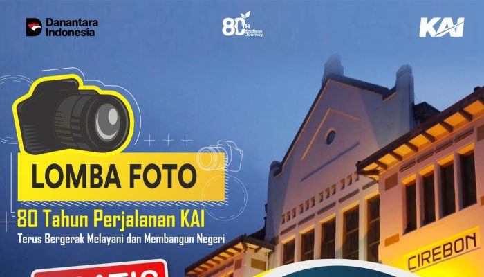 Meriahkan HUT Ke-80, Daop 3 Cirebon Gelar Lomba Foto 80 Tahun Perjalanan KAI
