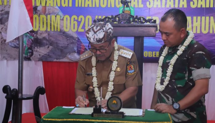 Bupati Imron Buka Program BSMSS 2025, TNI dan Warga Bersinergi Bangun Desa Sambeng