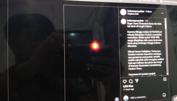 Dentuman Keras di Langit Cirebon Dipastikan Berasal dari Meteor Ukuran 3–5 Meter
