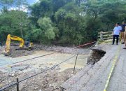 Perbaikan Jembatan Lebakngok Dikebut, Arus Dialihkan